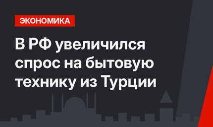 В РФ увеличился спрос на бытовую технику из Турции