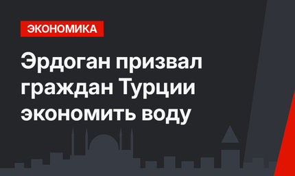 Эрдоган призвал граждан Турции экономить воду