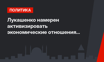 Лукашенко намерен активизировать экономические отношения с Турцией