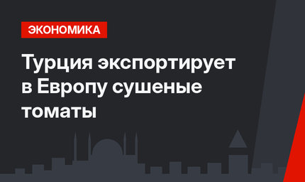 Турция экспортирует в Европу сушеные томаты