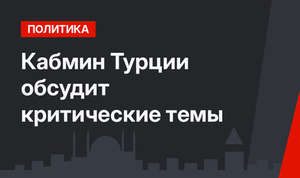 Кабмин Турции обсудит критические темы