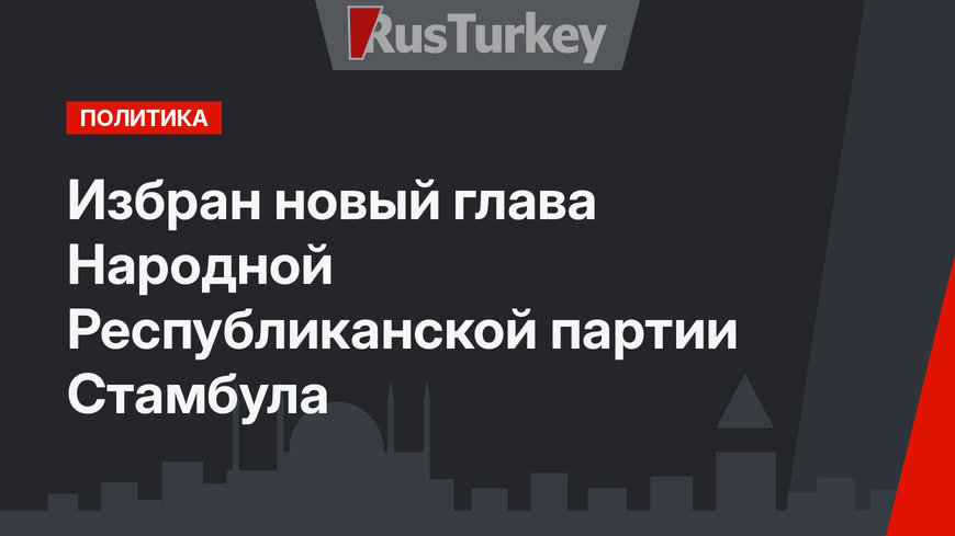 Избран новый глава Народной Республиканской партии Стамбула