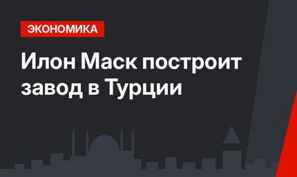 Илон Маск построит завод в Турции
