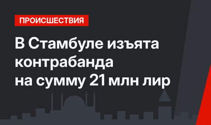 В Стамбуле изъята контрабанда на сумму 21 млн лир