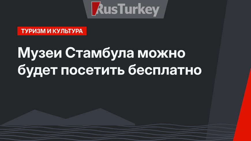 Музеи Стамбула можно будет посетить бесплатно