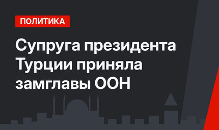 Супруга президента Турции приняла замглавы ООН