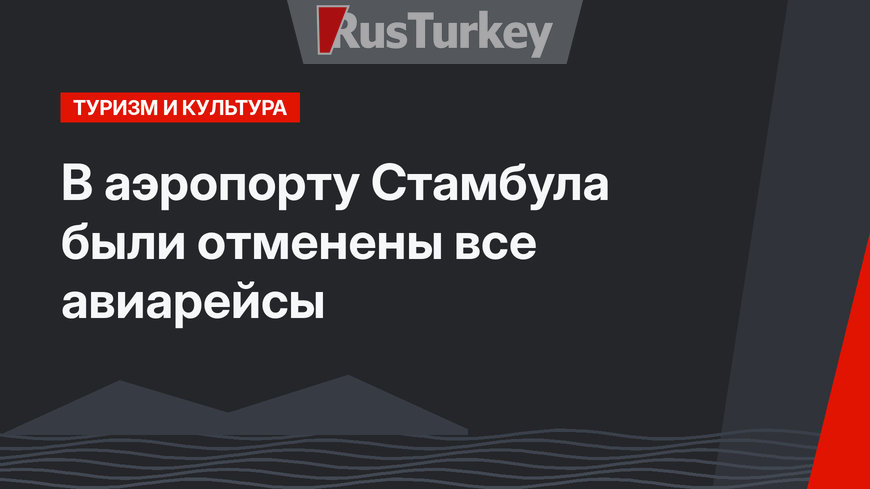 В аэропорту Стамбула были отменены все авиарейсы