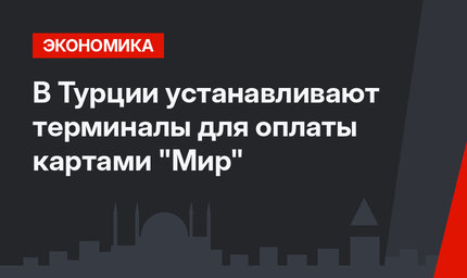 В Турции устанавливают терминалы для оплаты картами "Мир"