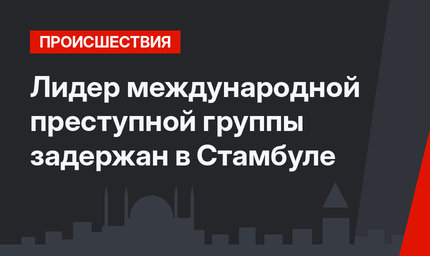 Лидер международной преступной группы задержан в Стамбуле