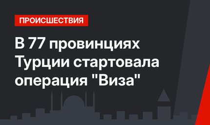 В 77 провинциях Турции стартовала операция "Виза"