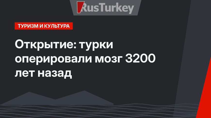 Открытие: турки оперировали мозг 3200 лет назад