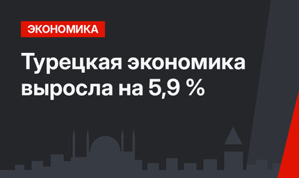 Турецкая экономика выросла на 5,9 %