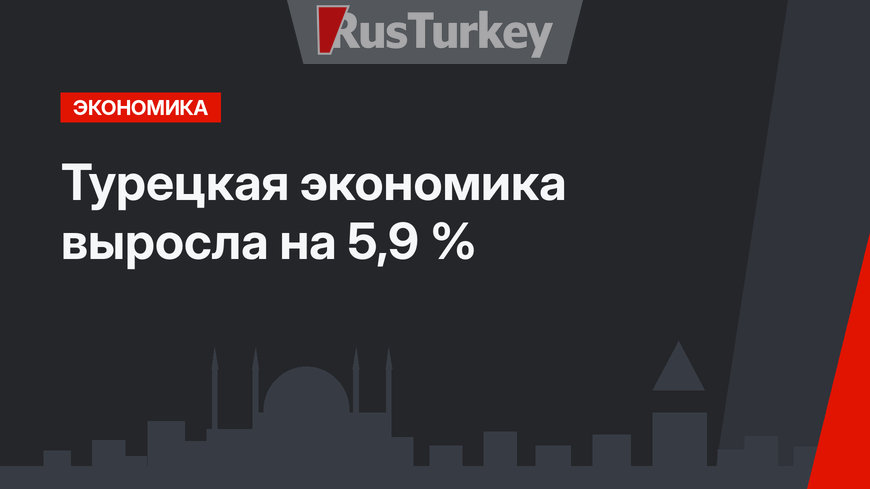 Турецкая экономика выросла на 5,9 %