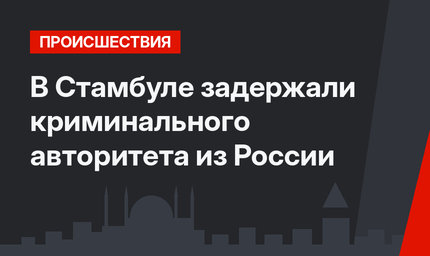 В Стамбуле задержали криминального авторитета из России