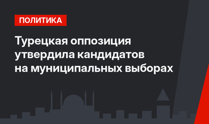Турецкая оппозиция утвердила кандидатов на муниципальных выборах