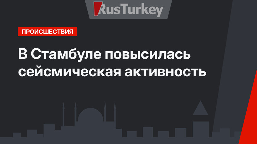 В Стамбуле повысилась сейсмическая активность