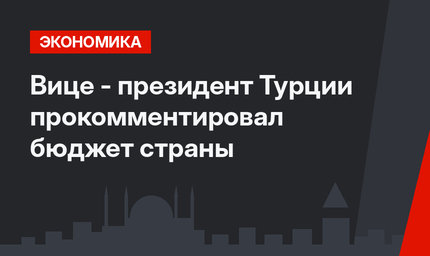 Вице - президент Турции прокомментировал бюджет страны