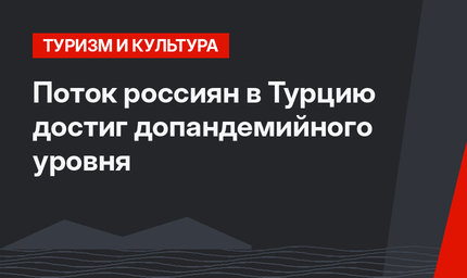 Поток россиян в Турцию достиг допандемийного уровня