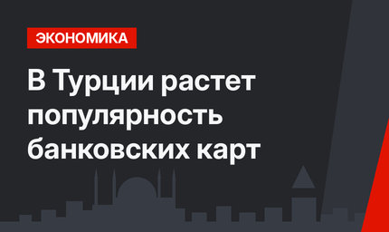 В Турции растет популярность банковских карт