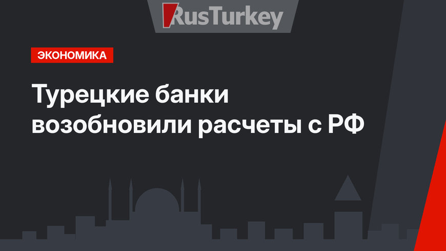 Турецкие банки возобновили расчеты с РФ