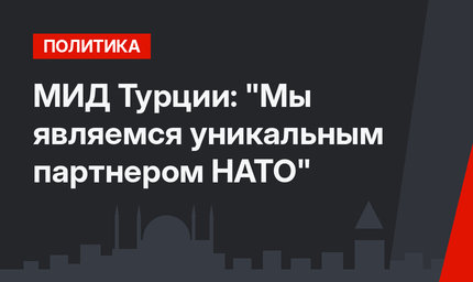 МИД Турции: "Мы являемся уникальным партнером НАТО"