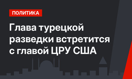 Глава турецкой разведки встретится с главой ЦРУ США