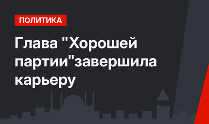 Глава "Хорошей партии"завершила карьеру