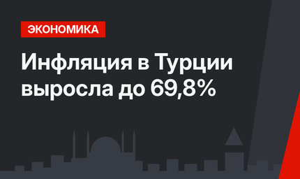 Инфляция в Турции выросла до 69,8%