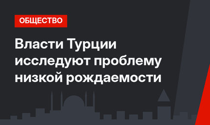 Власти Турции исследуют проблему низкой рождаемости