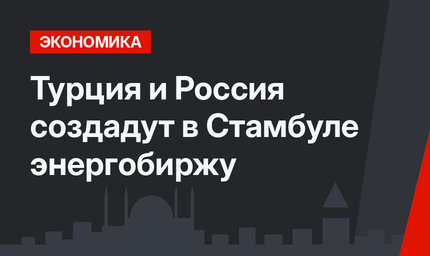 Турция и Россия создадут в Стамбуле энергобиржу