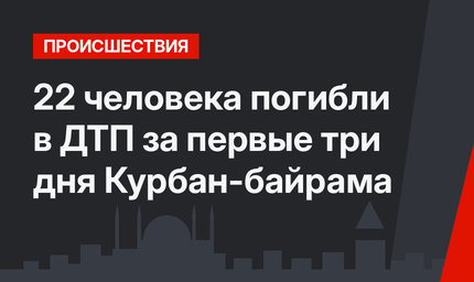22 человека погибли в ДТП за первые три дня Курбан-байрама