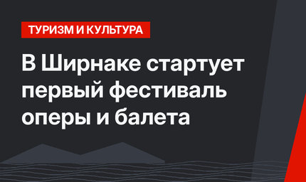 В Ширнаке стартует первый фестиваль оперы и балета