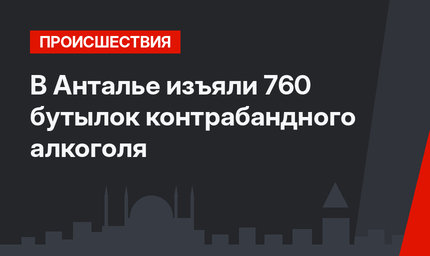 В Анталье изъяли 760 бутылок контрабандного алкоголя