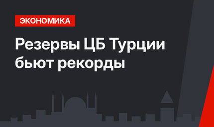 Резервы ЦБ Турции бьют рекорды