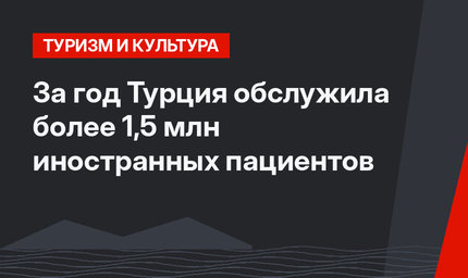 За год Турция обслужила более 1,5 млн иностранных пациентов