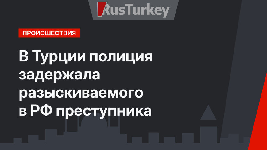 В Турции полиция задержала разыскиваемого в РФ преступника