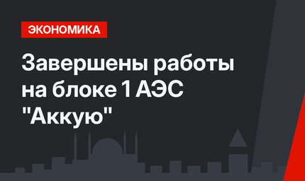 Завершены работы на блоке 1 АЭС "Аккую"