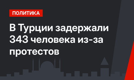 В Турции задержали 343 человека из-за протестов