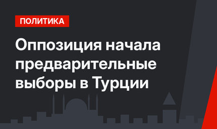Оппозиция начала предварительные выборы в Турции