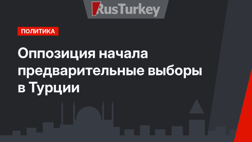 Оппозиция начала предварительные выборы в Турции