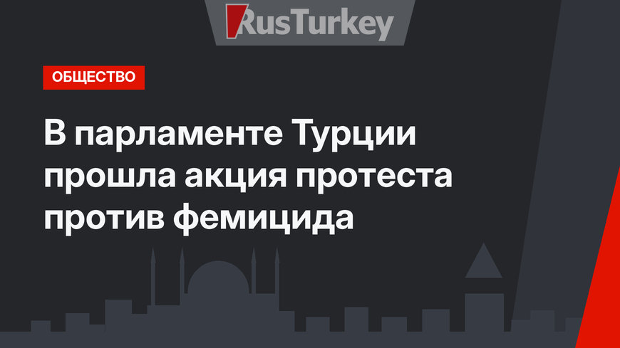 В парламенте Турции прошла акция протеста против фемицида