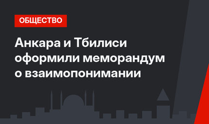 Анкара и Тбилиси оформили меморандум о взаимопонимании