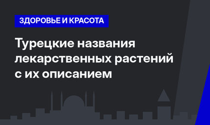  Турецкие названия лекарственных растений с их описанием