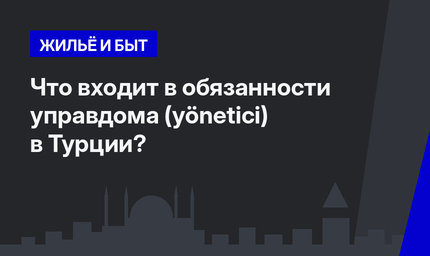  Что входит в обязанности управдома (yönetici) в Турции?  