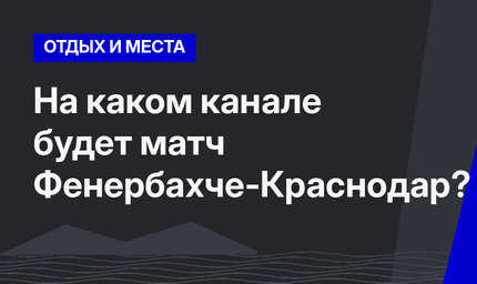 На каком канале будет матч Фенербахче-Краснодар?