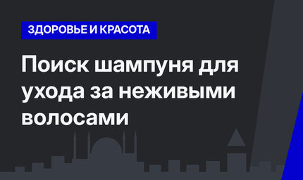  Поиск шампуня для ухода за неживыми волосами